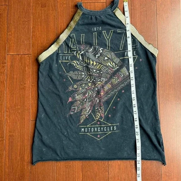 Black‎ and Gold Motorcycle Tank - Picture 8 of 8